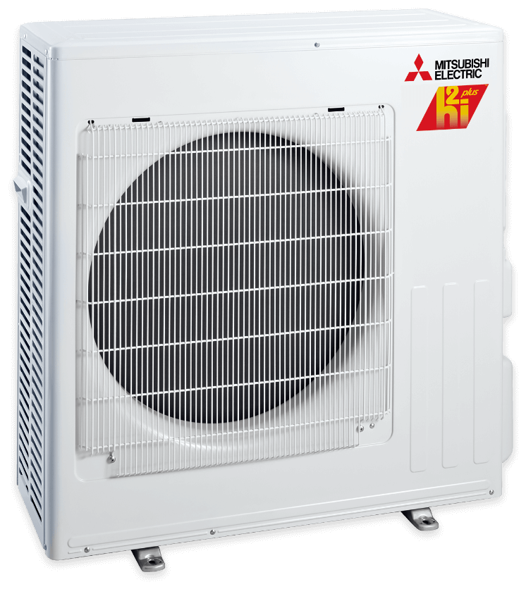 Mitsubishi Deluxe Wall-mounted Single-zone System with H2i plus technology - Outdoor Unit