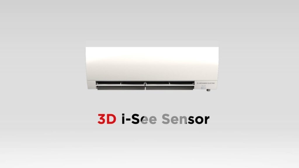 Mitsubishi 3D-i-see Sensor - ductless air conditioning installation
