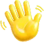 Waving hand emoji