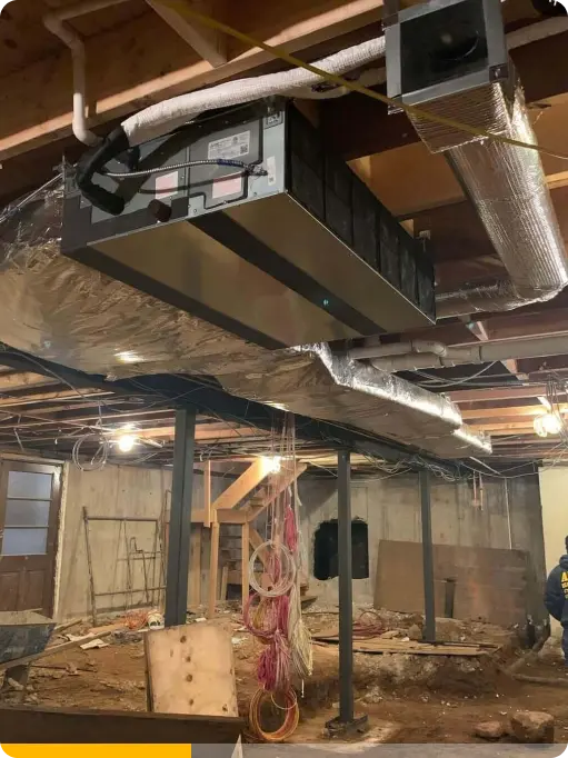 unfinished basement